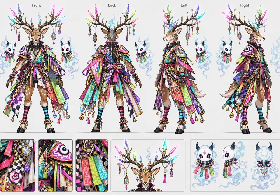 鬼五馬鹿 設定圖